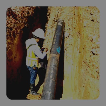 Instalación de línea de acero de 10 " para el acueducto múltiple de Juana Vicenta, los algarrobos, provincia Samaná